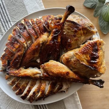 Citrus Herb Brined and Spatchcocked Roast Turkey