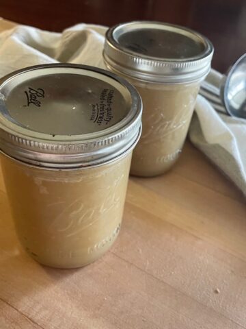 Roasting the turkey stock results in a dark and rich turkey stock.