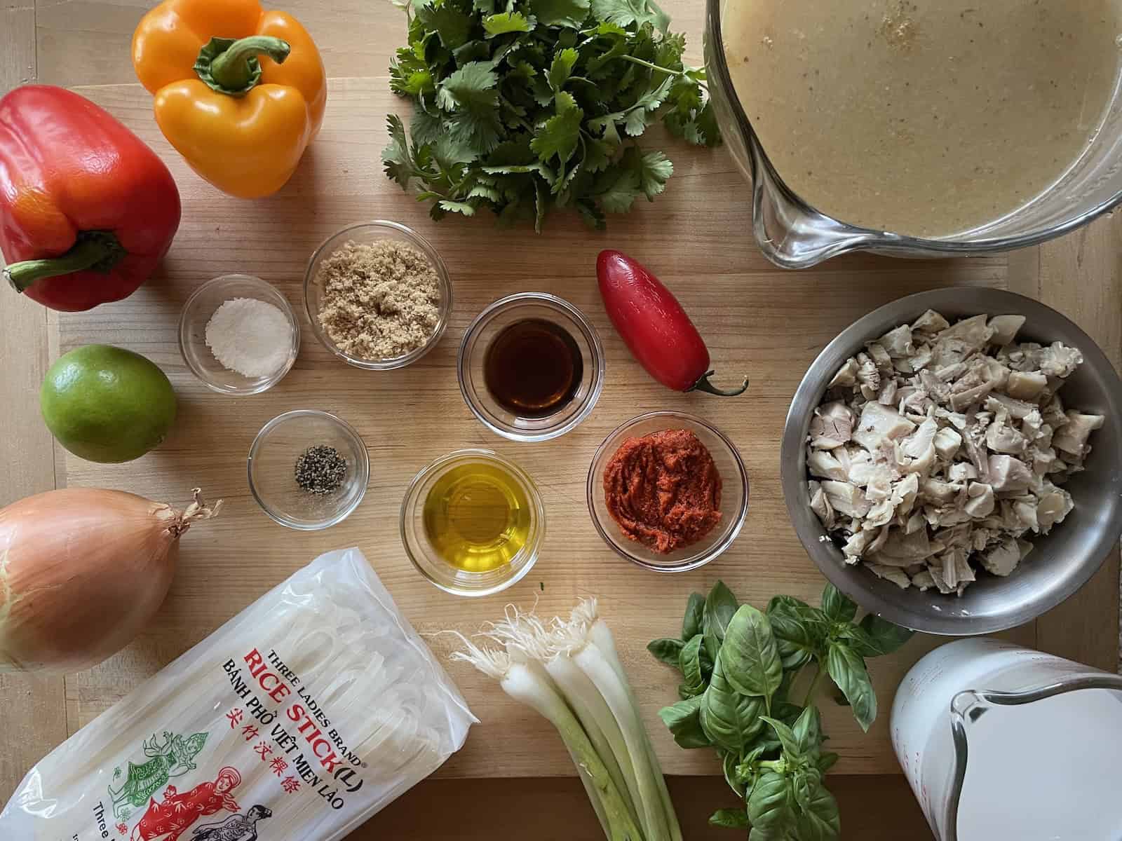 Tom Kha | Thai Red Curry Turkey Soup -- Ingredients
