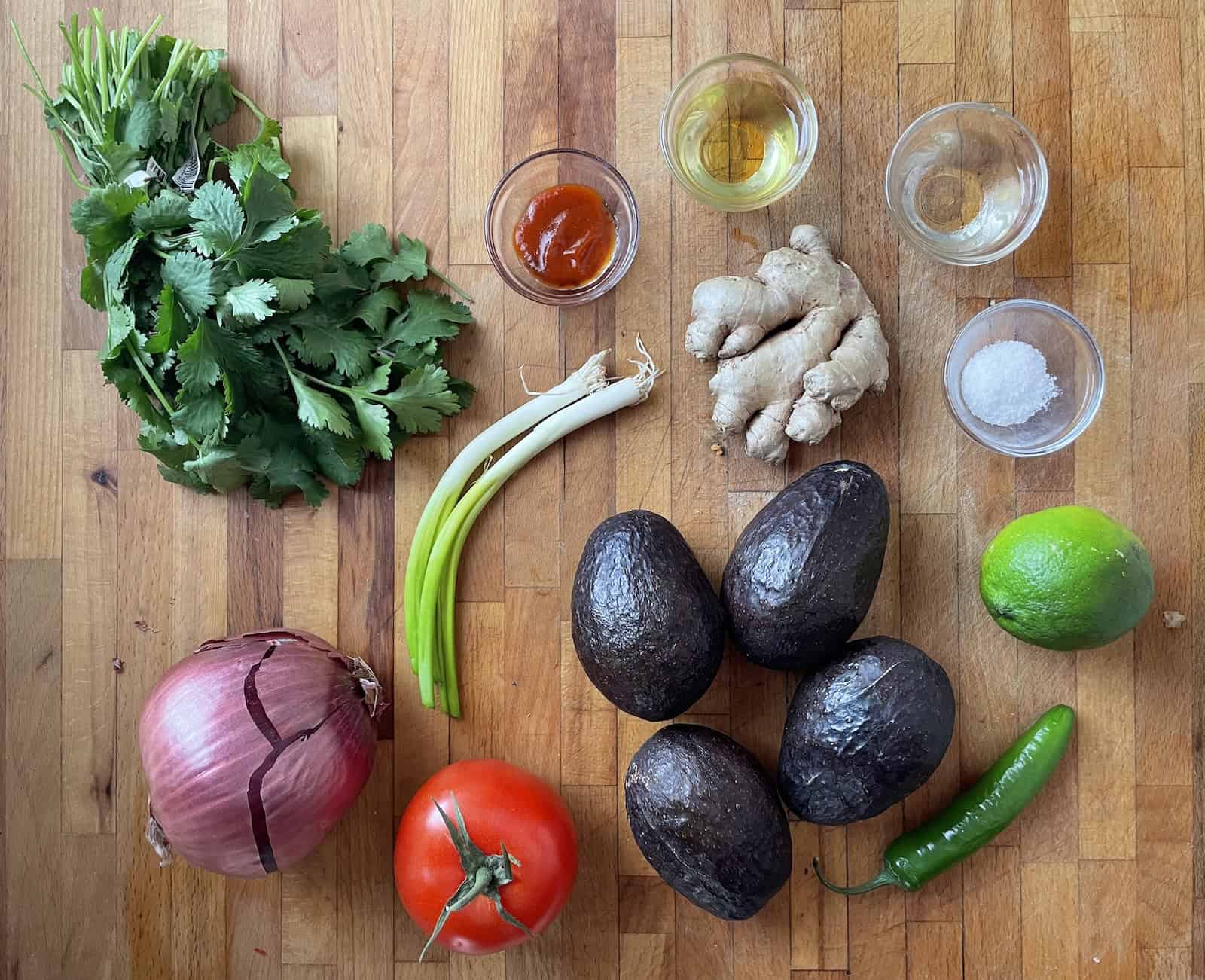 Guacamole ingredients