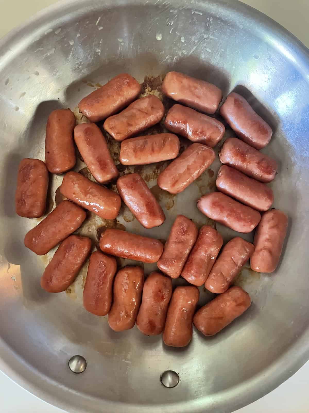 saute little smokies in a pan