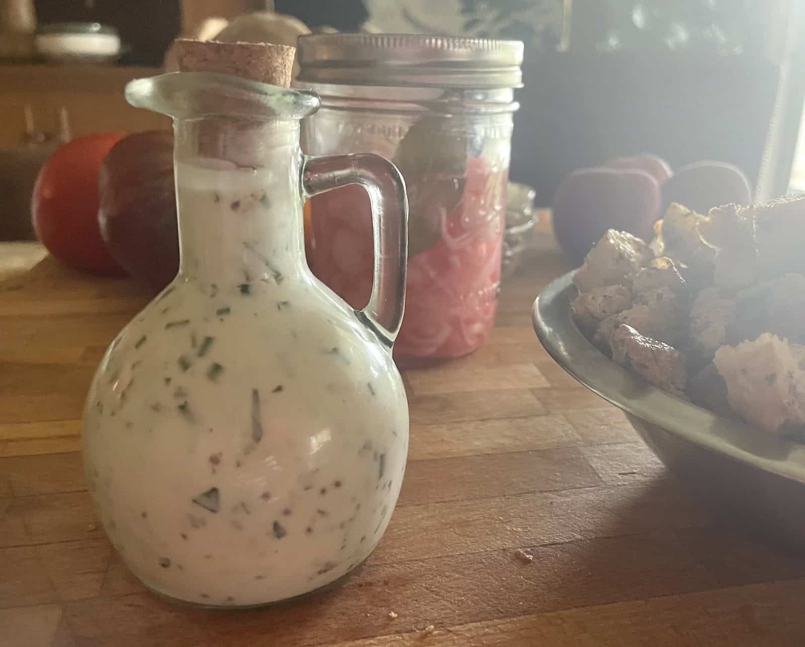 buttermilk salad dressing with fresh herbs