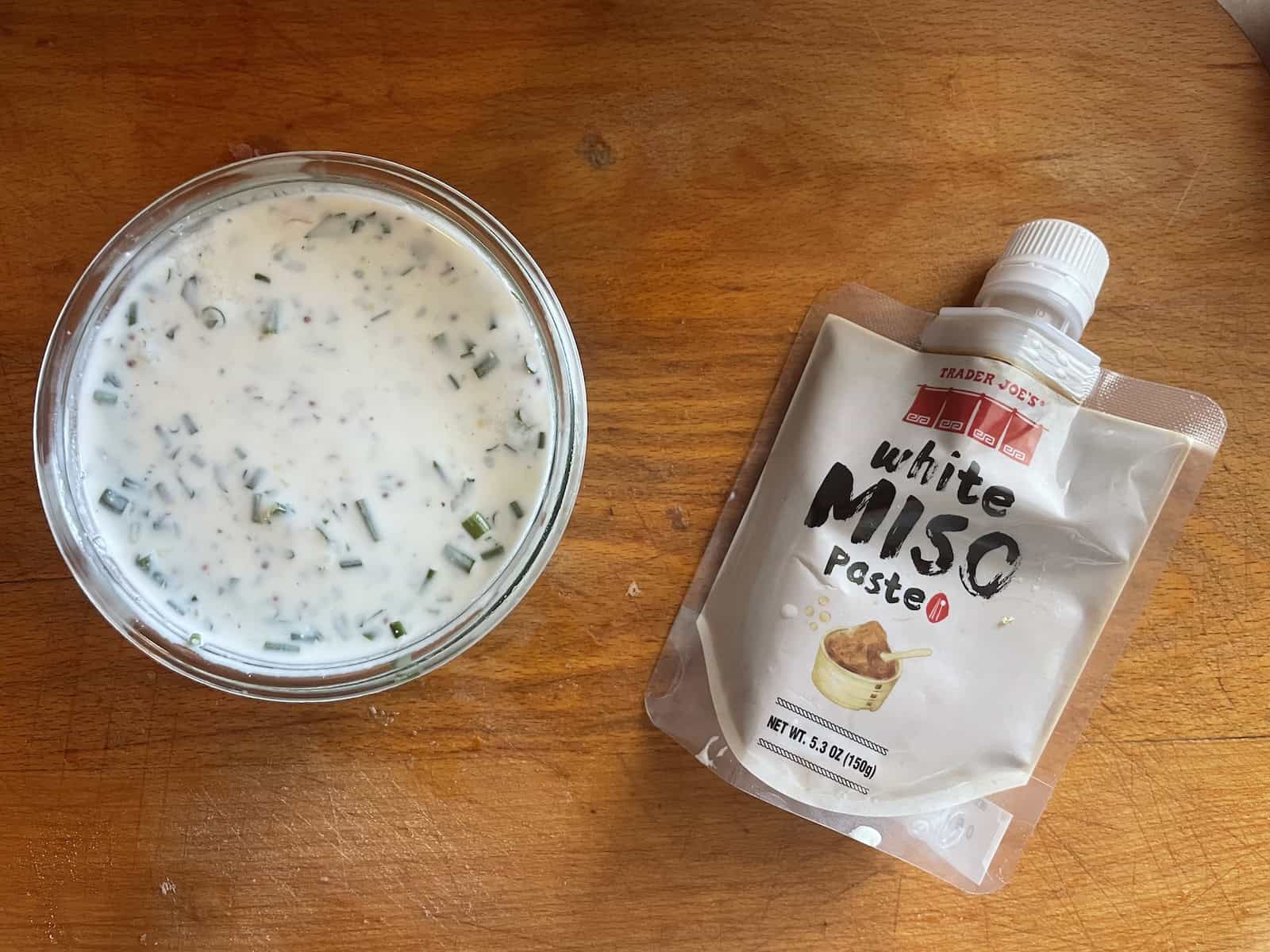 Miso Buttermilk and Fresh Herb Salad Dressing Ingredients