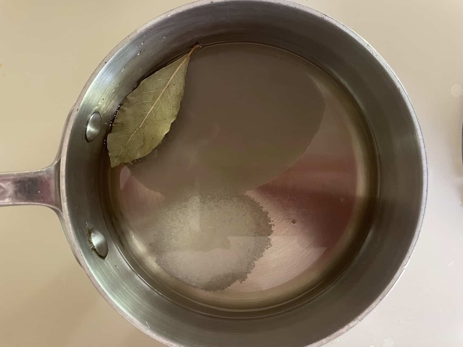 ingredients in a saucepan