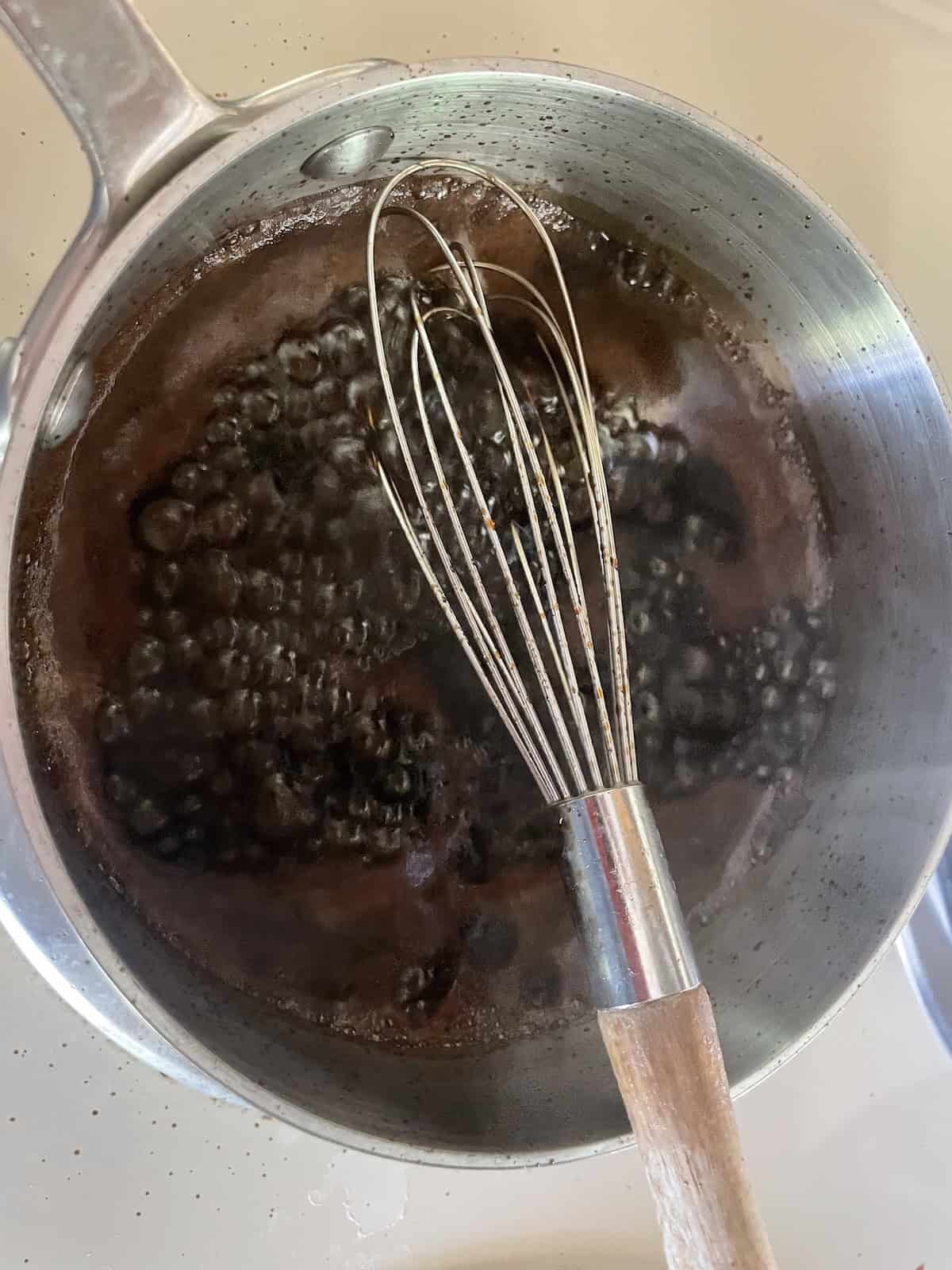 balsamic vinegar and honey reduced