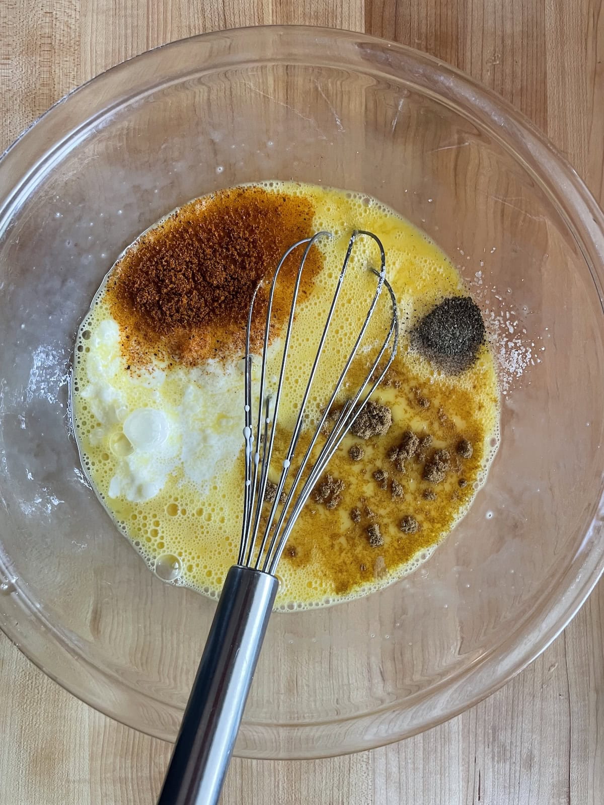 eggs and spices in bowl