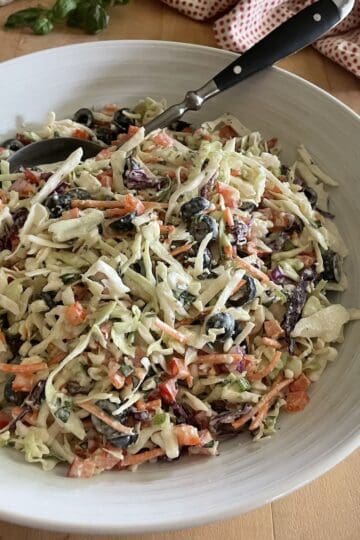 Mediterranean inspired Coleslaw