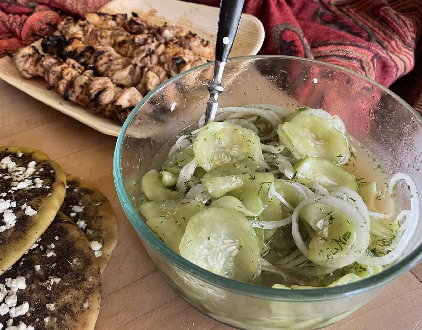 Ruth's Marinated Cucumber and Onion Salad