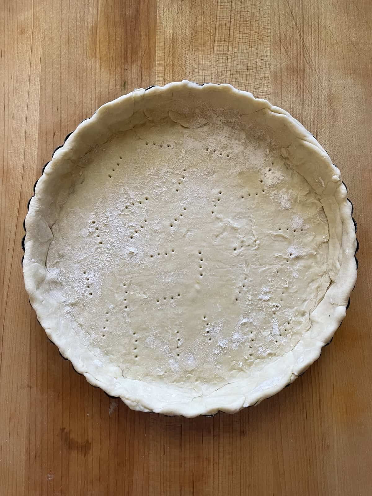 puff pastry in tart pan