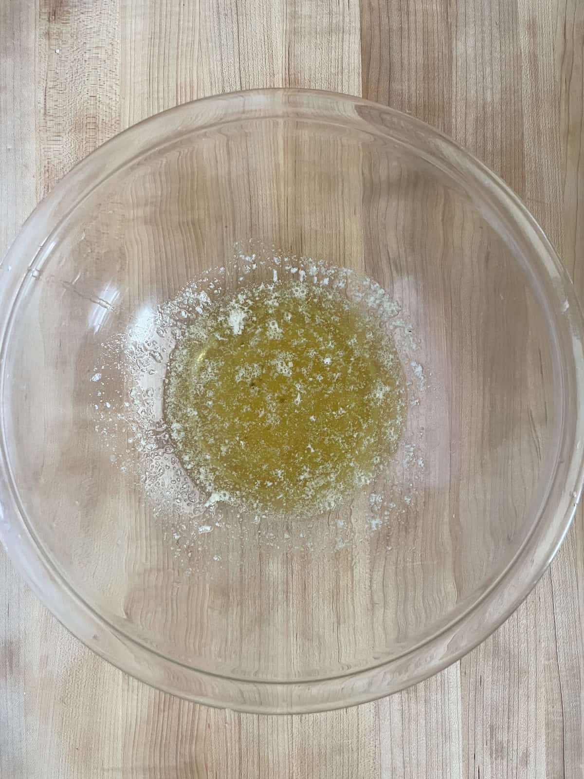 butter in mixing bowl