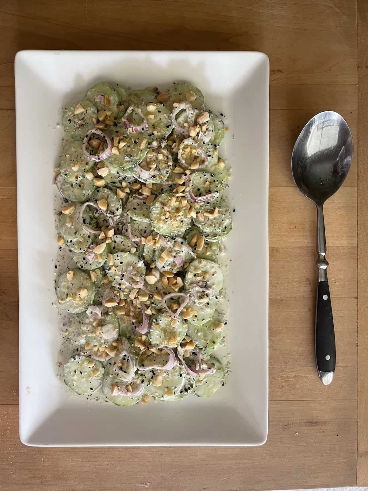 arranging on serving platter