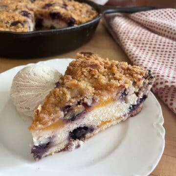 Peach and Blueberry Buttermilk Buckle