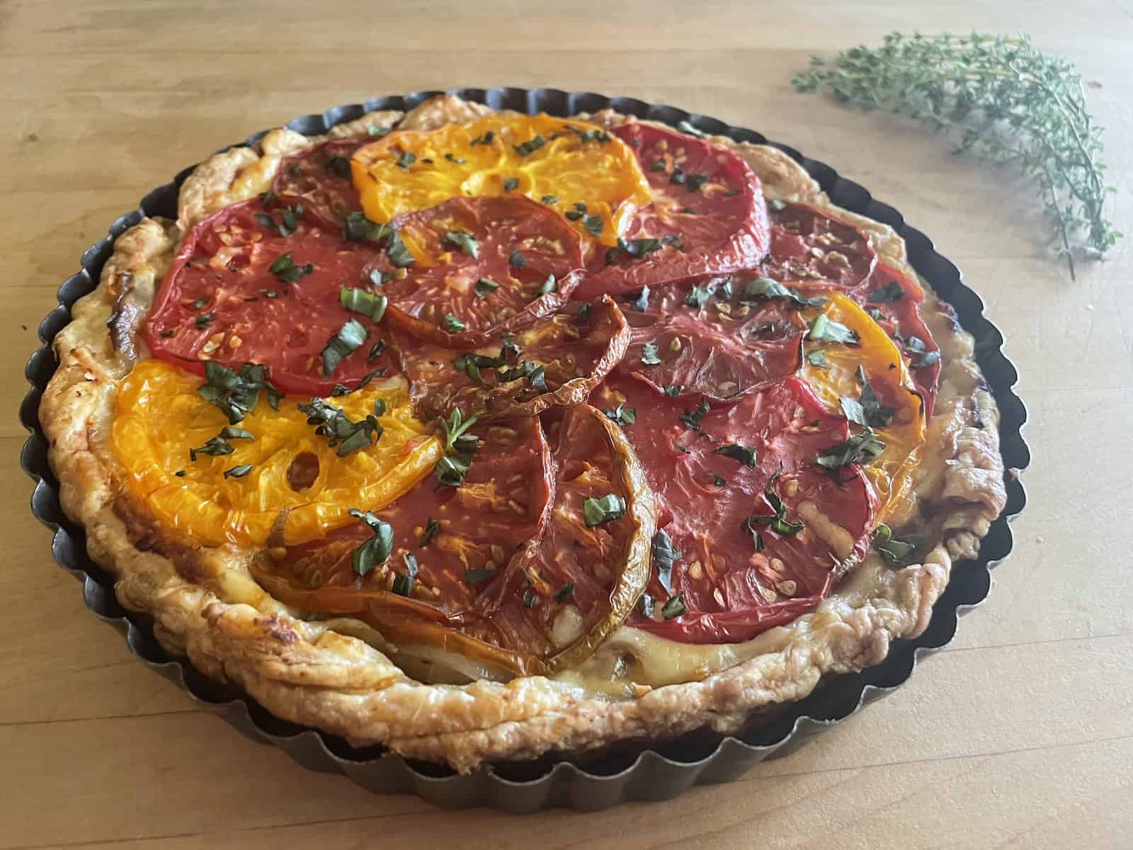 Tomato, Onion and Gruyere Tart