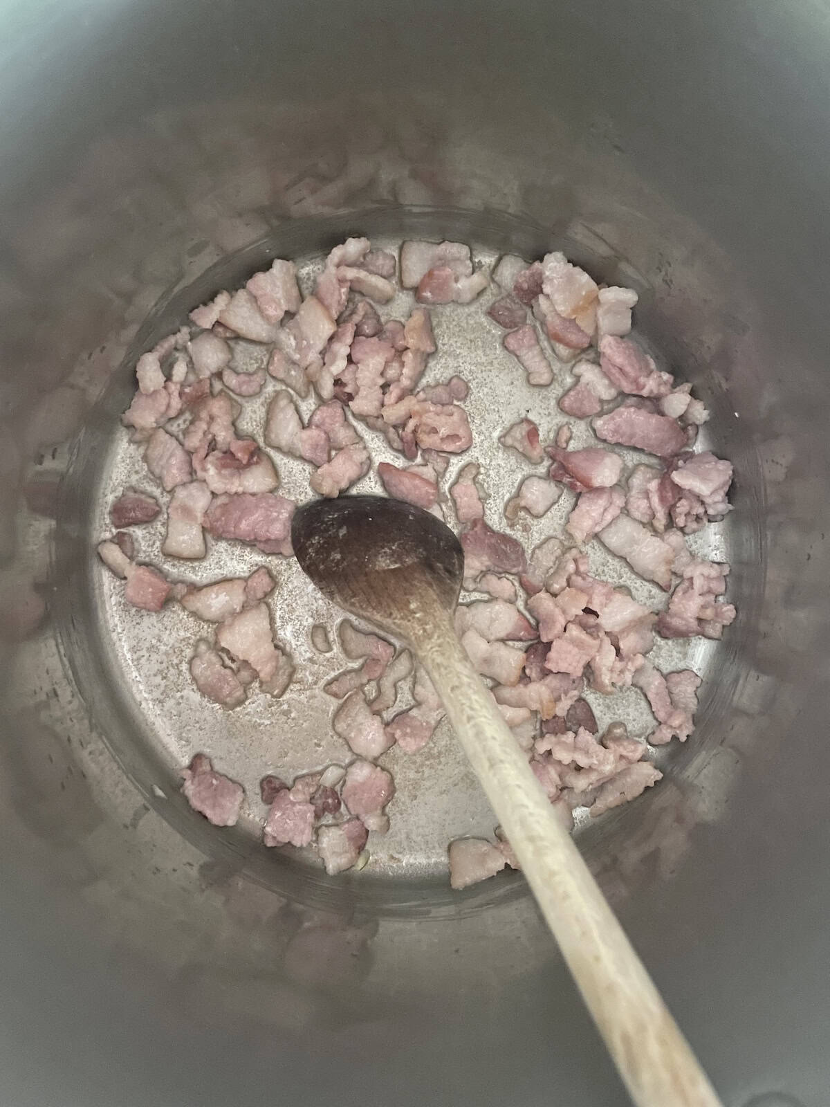 cooking bacon