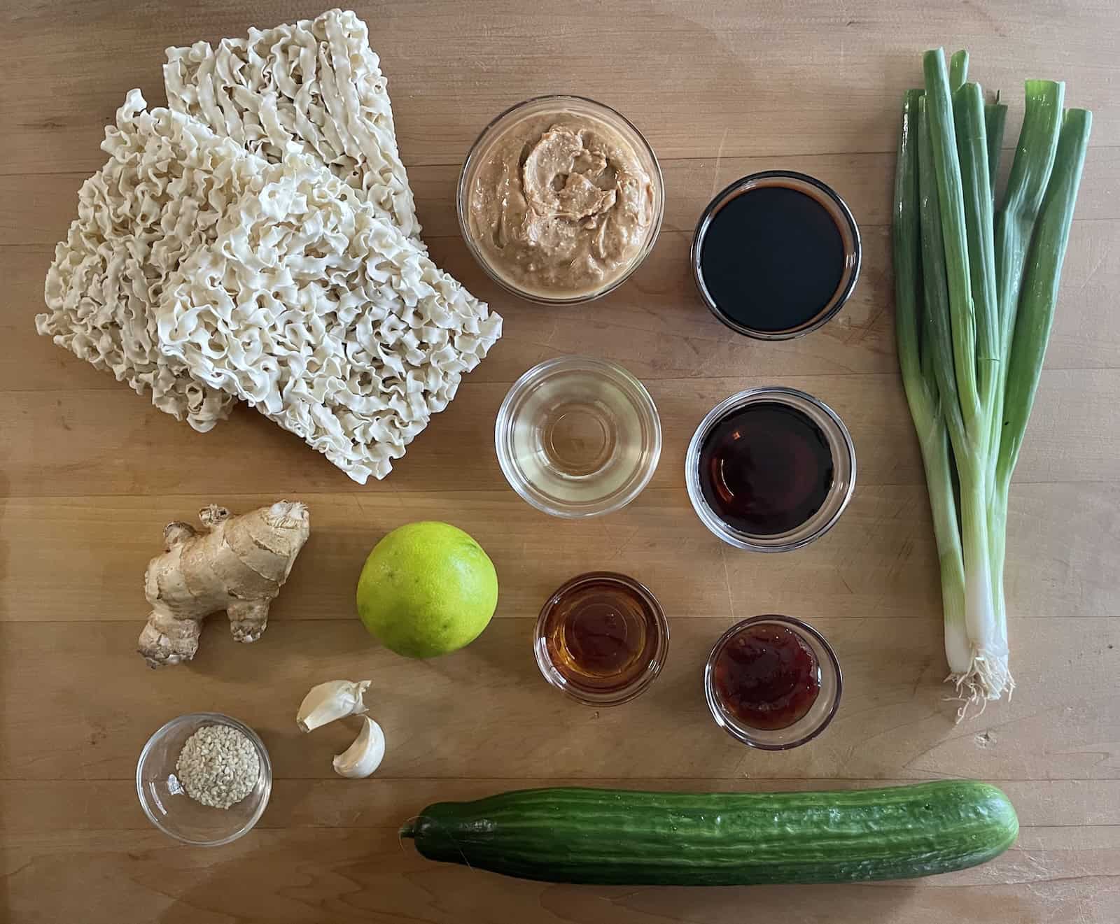 Cold Sesame Noodles Ingredients