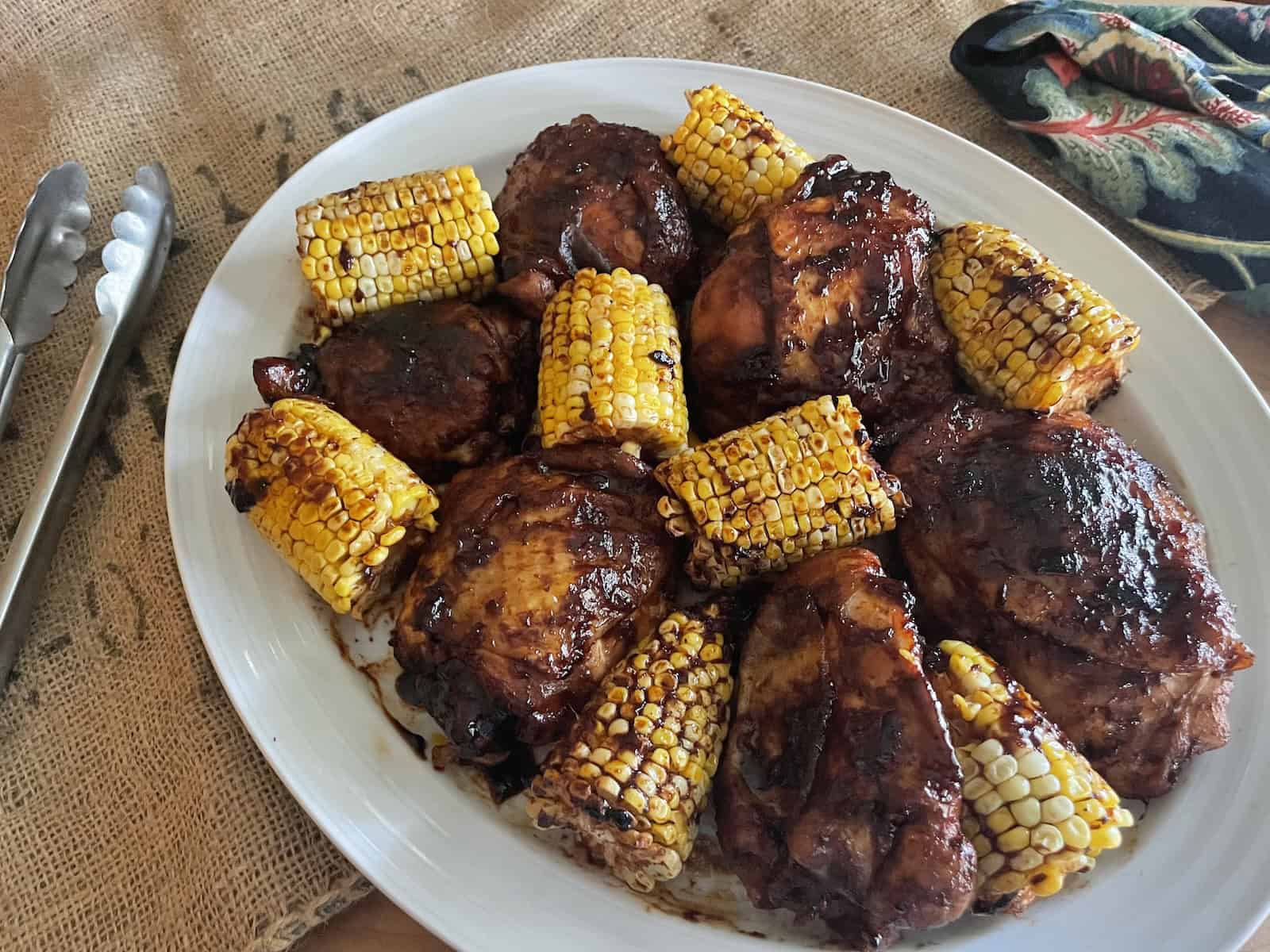 Sheet-Pan Gochujang Chicken Thighs and Sweet Corn