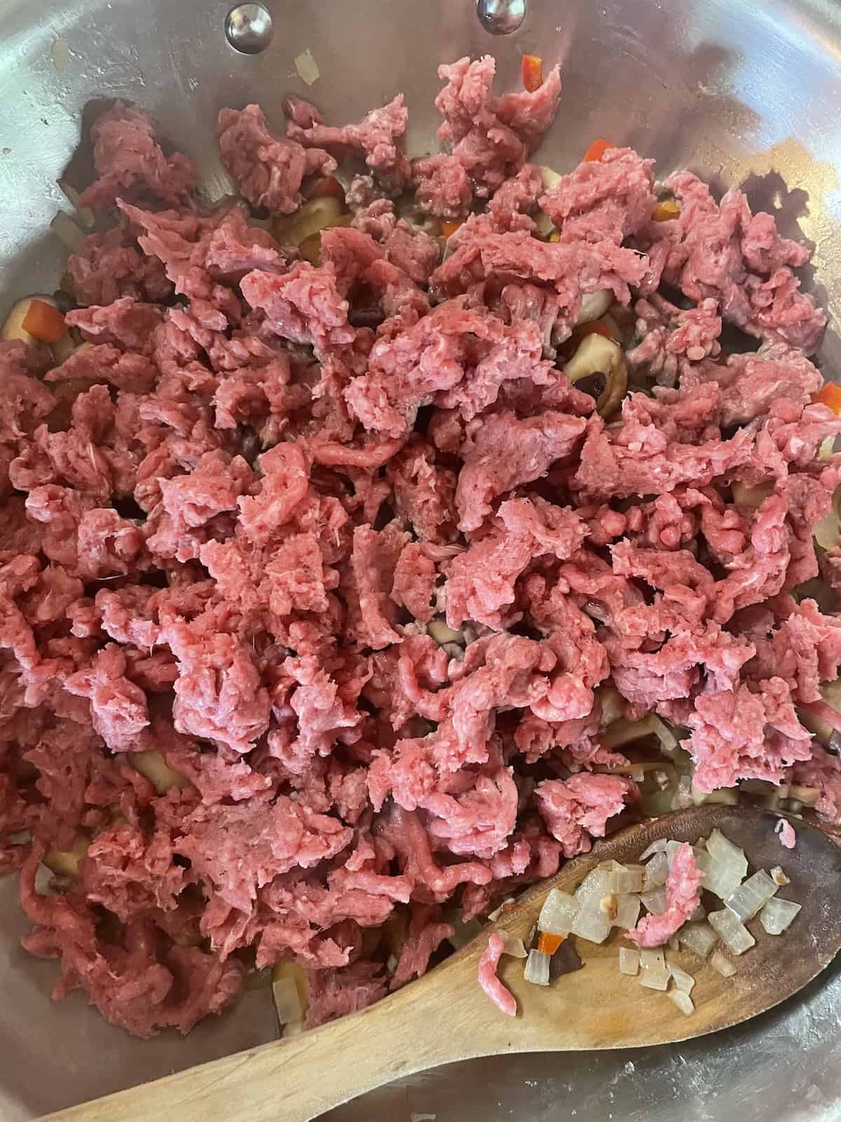 add ground beef