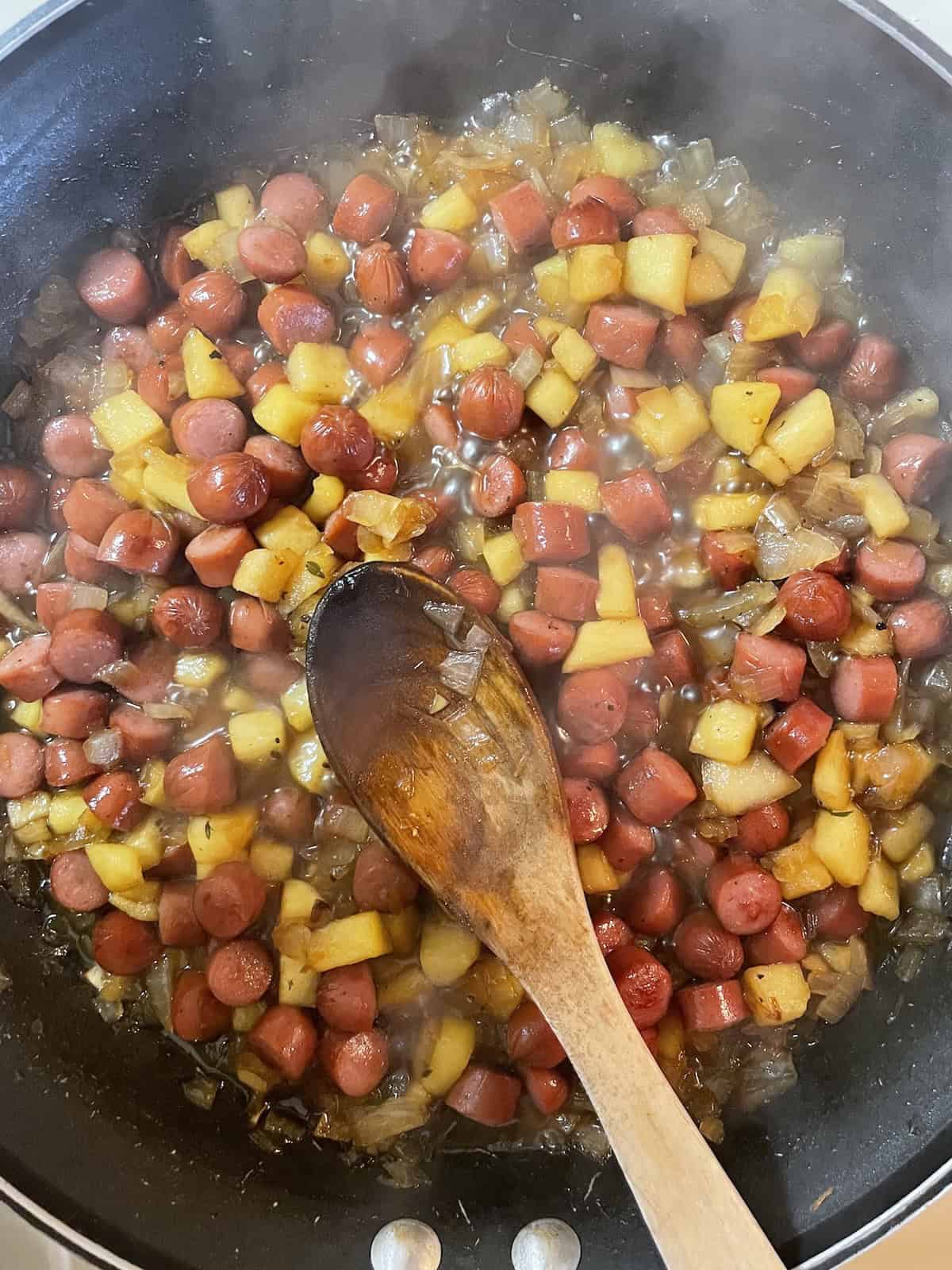 Addig little smokies to jam