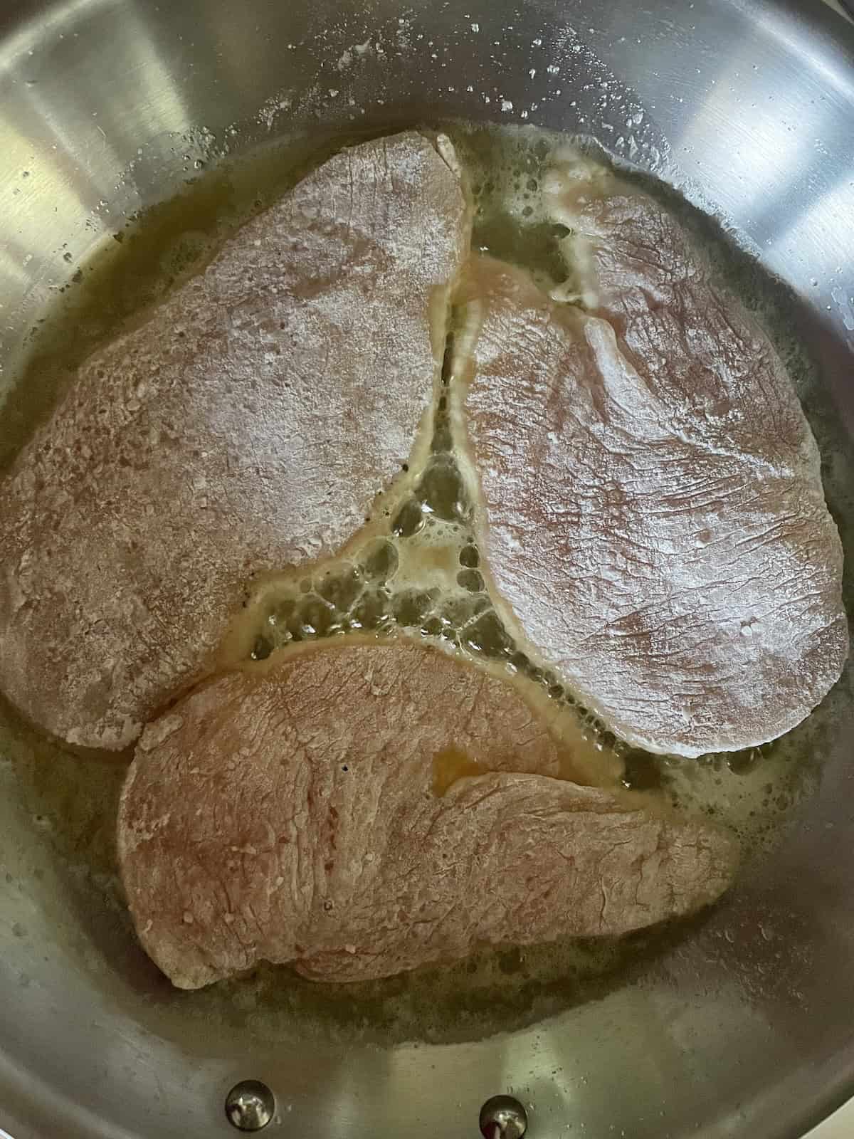 brown chicken breast halves
