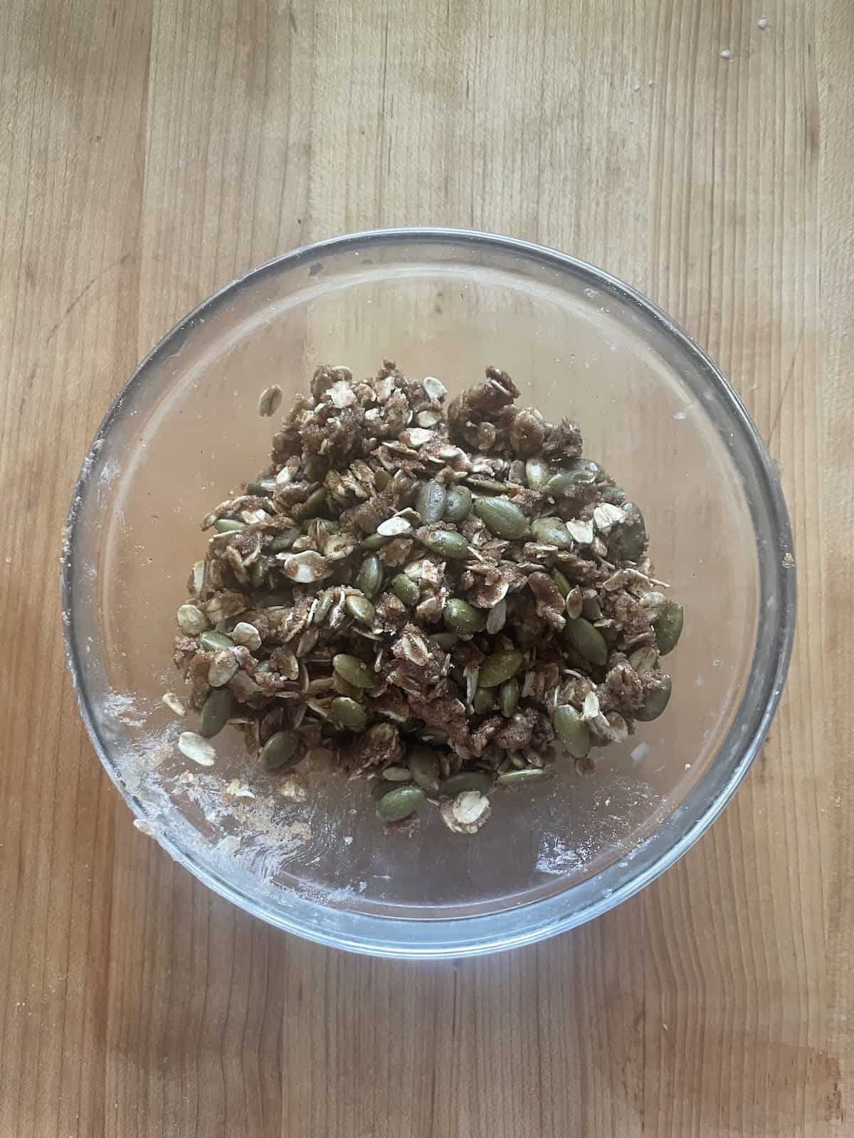 streusel topping mixed