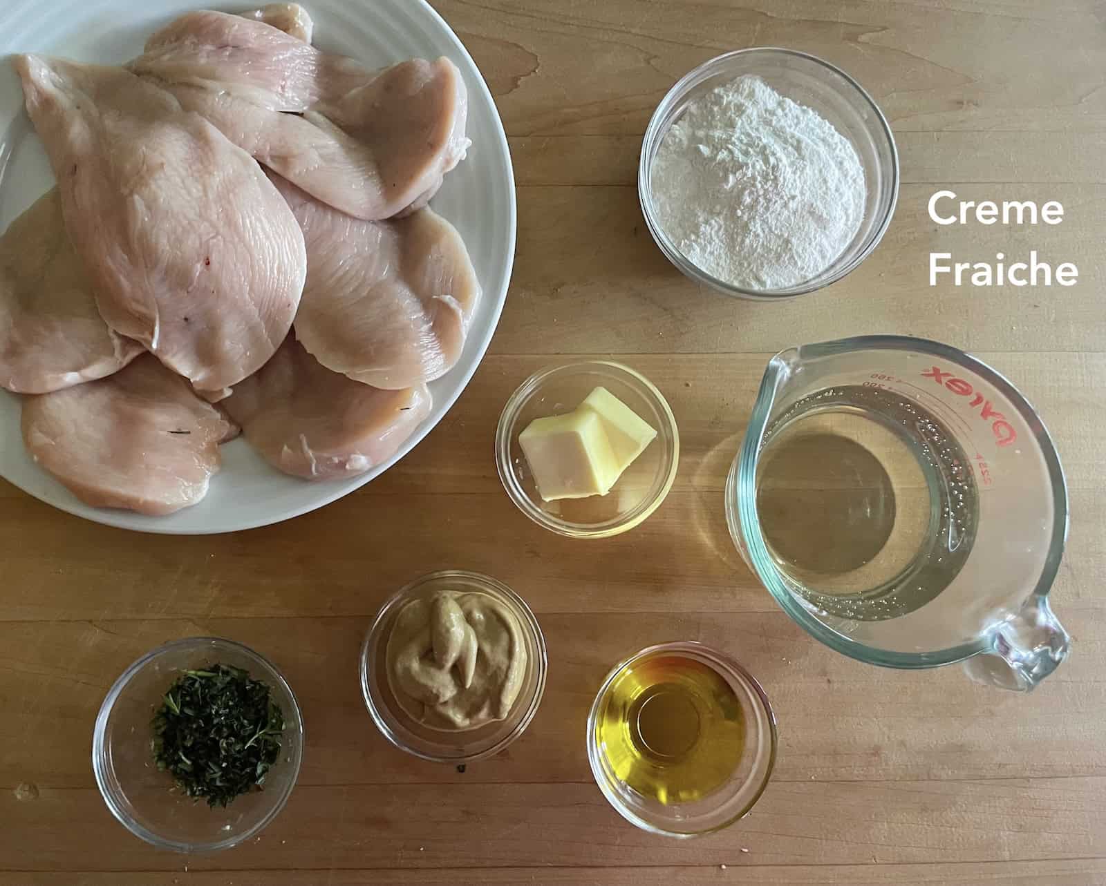 Chicken with Mustard and Tarragon Cream Ingredients