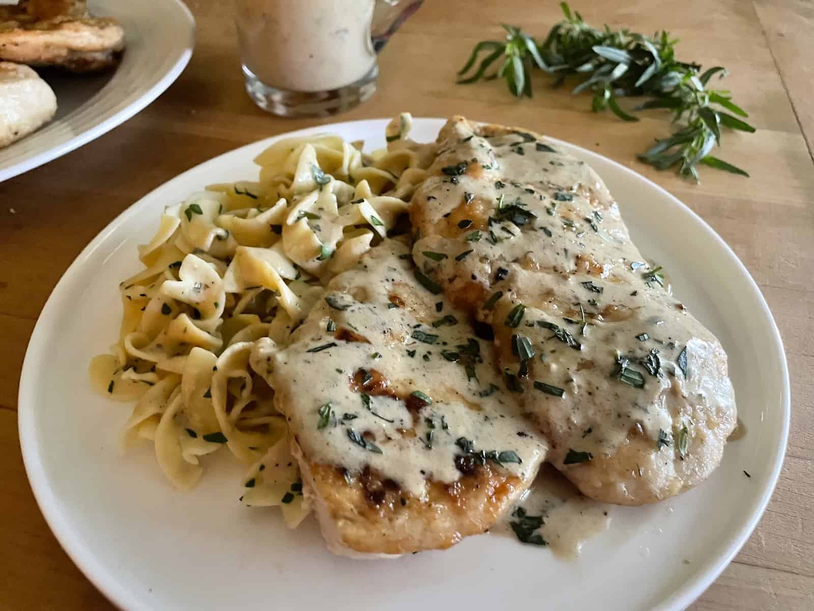 Chicken with Mustard and Tarragon Cream