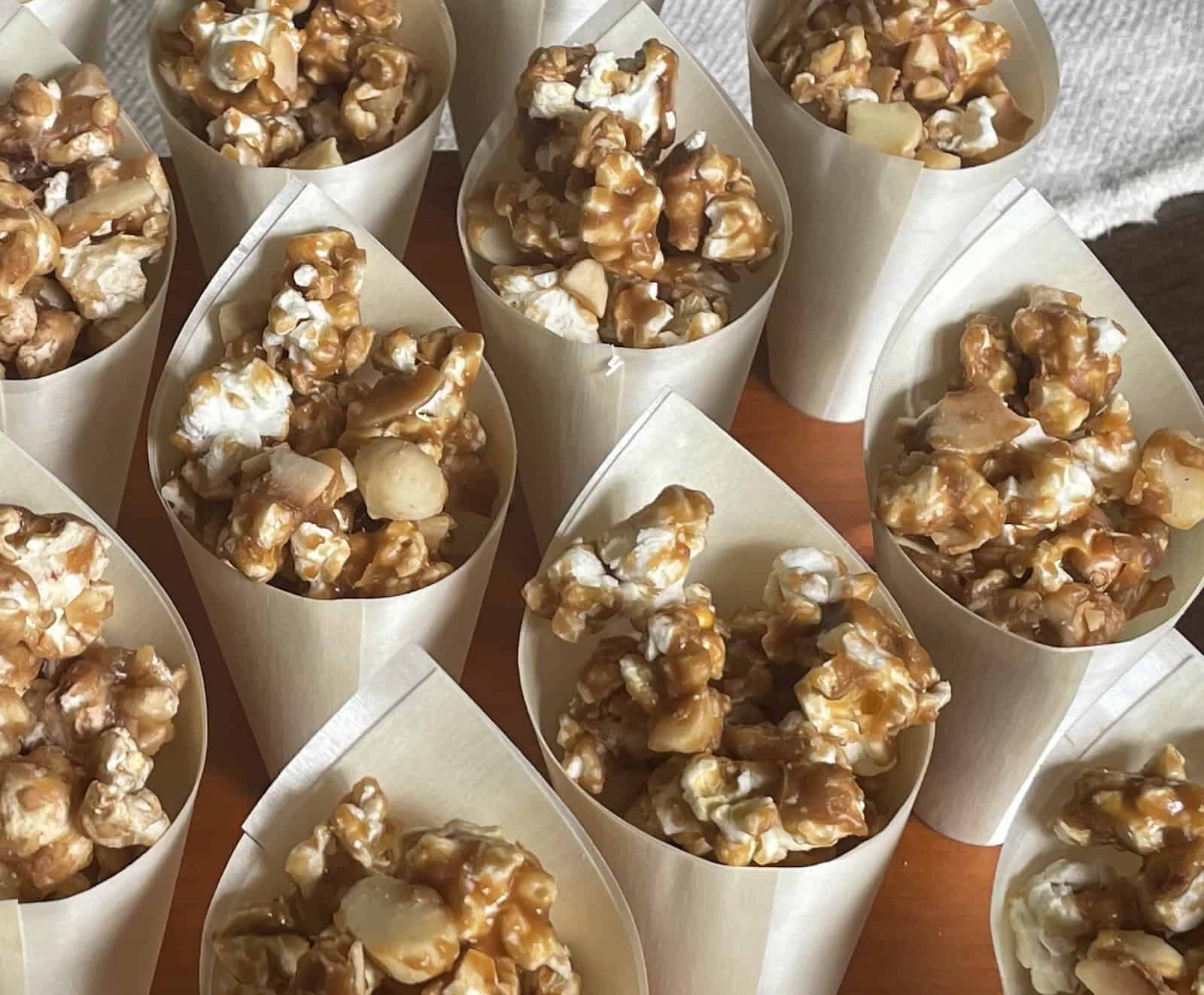 Macadamia Coconut Coffee Crunch Popcorn