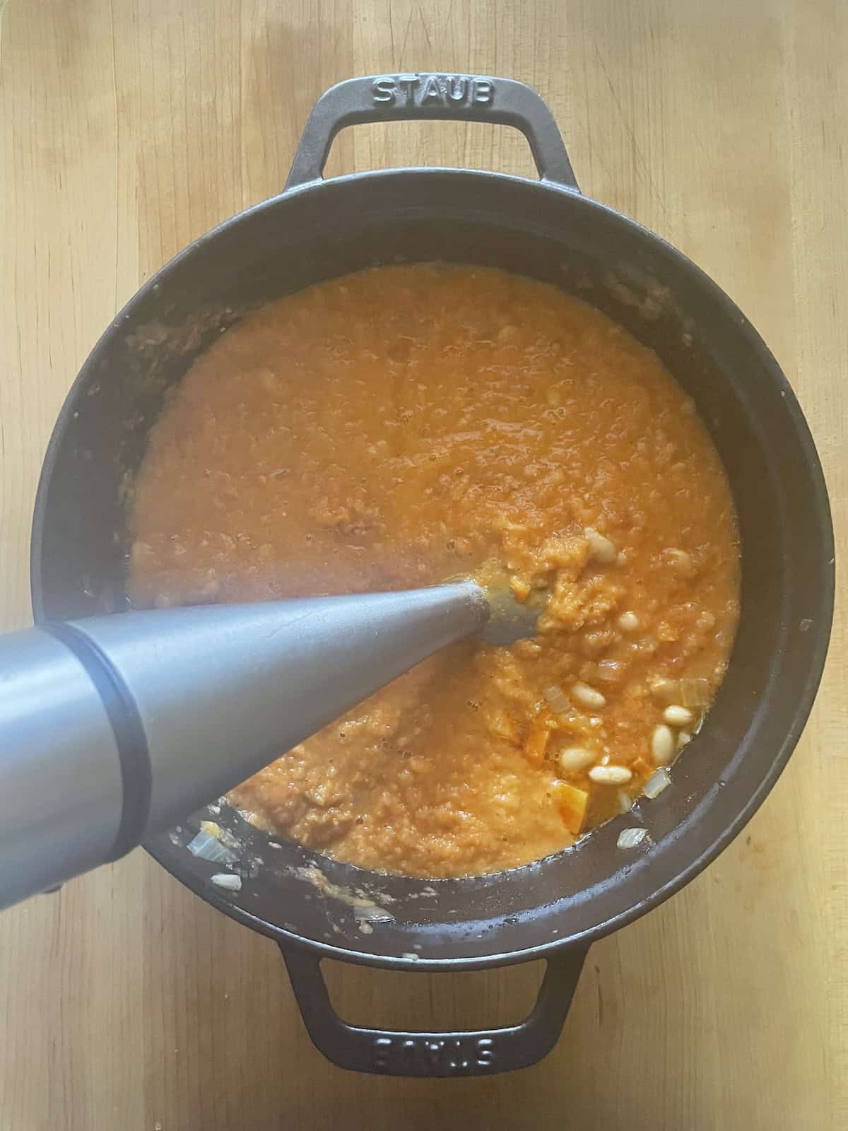 blending soup