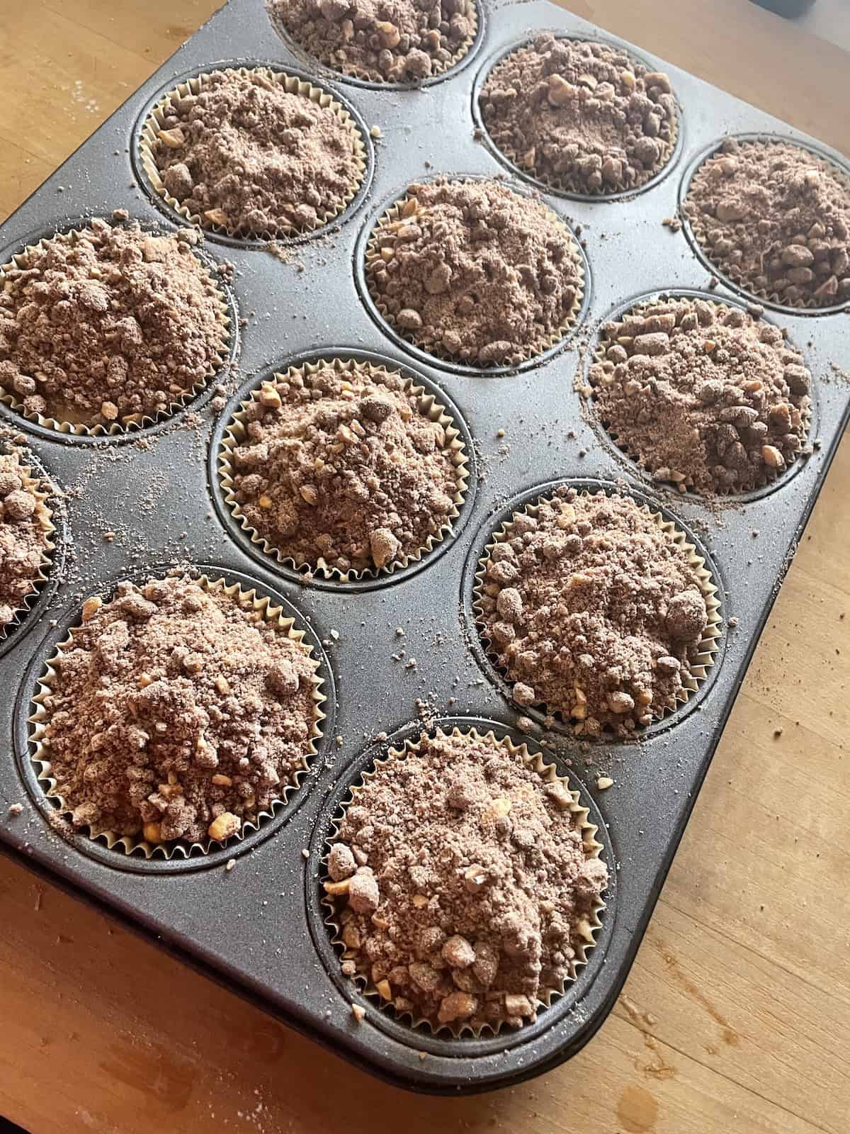 streusel topped batter