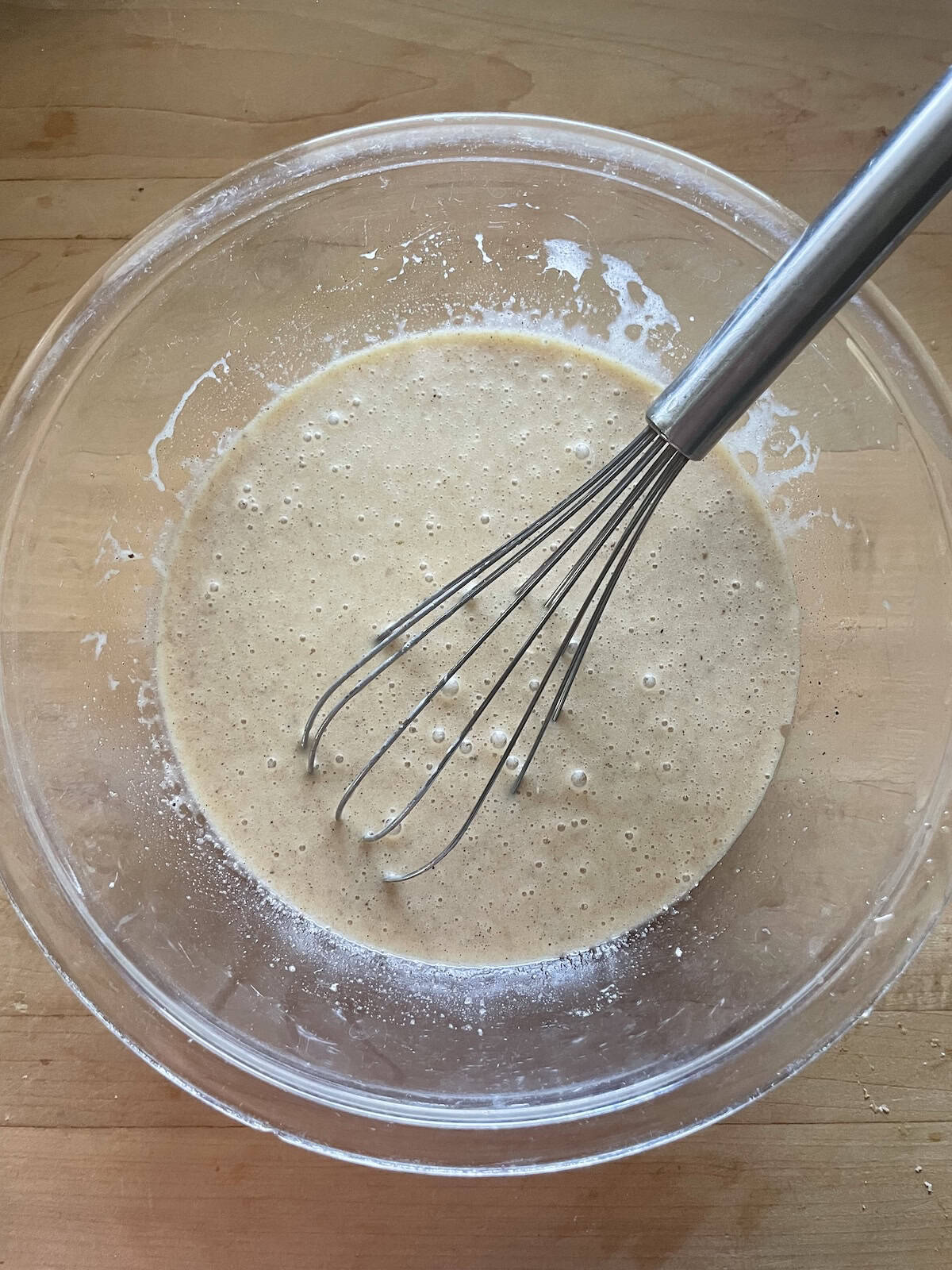 whisking batter