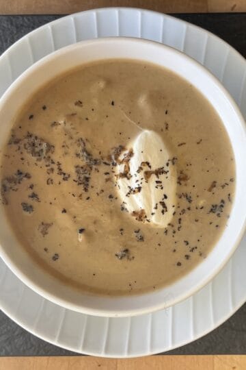 Chestnut, Leek and Mushroom Bisque