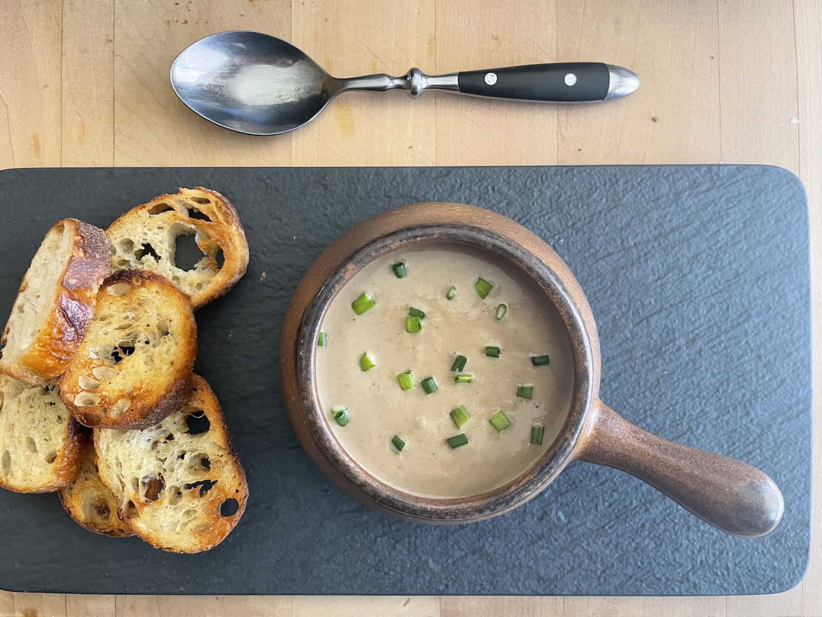 Chestnut, Leek and Mushroom Soup