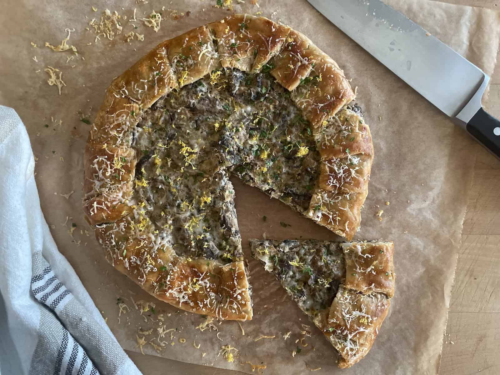 Mushroom, Leek and Herb Galette