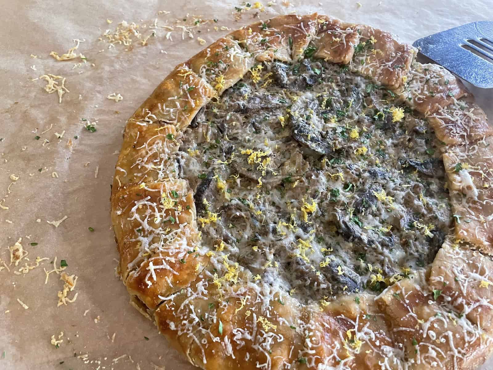 Mushroom, Leek and Herb Galette