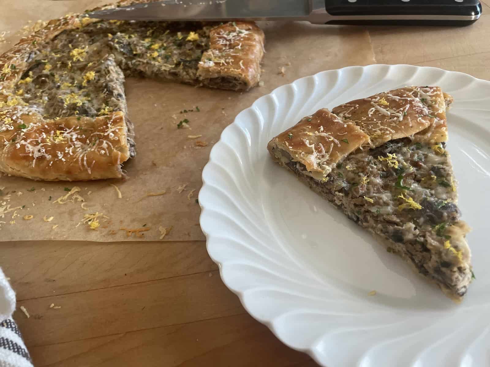 Mushroom, Leek and Herb Galette