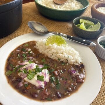 Cuban Black Bean and Ham Soup