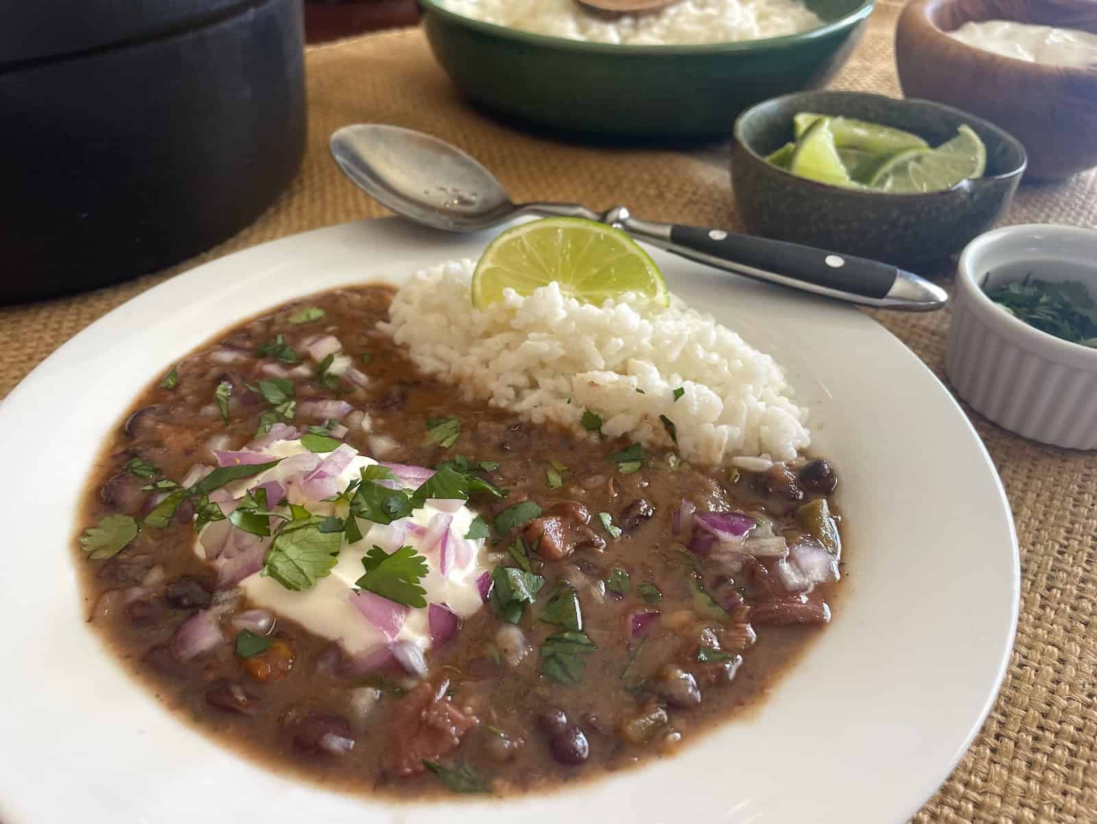 Cuban Black Bean and Ham Soup
