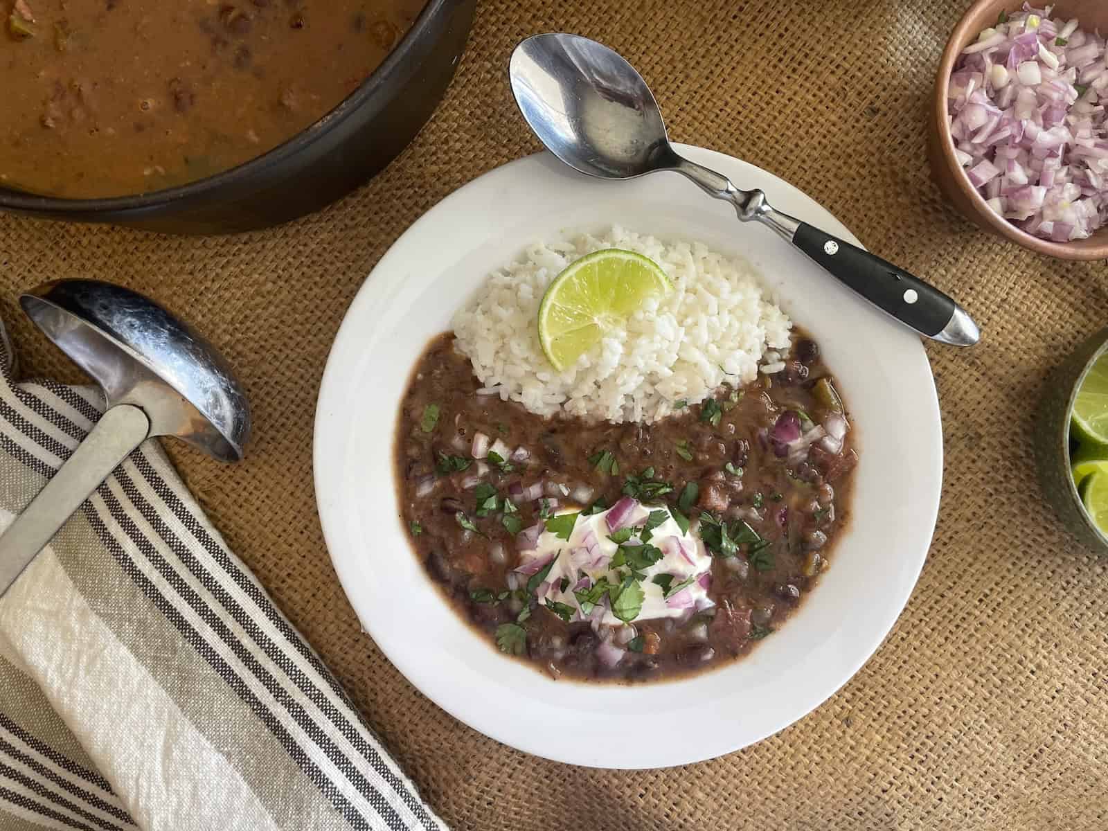 Cuban Black Bean and Ham Soup