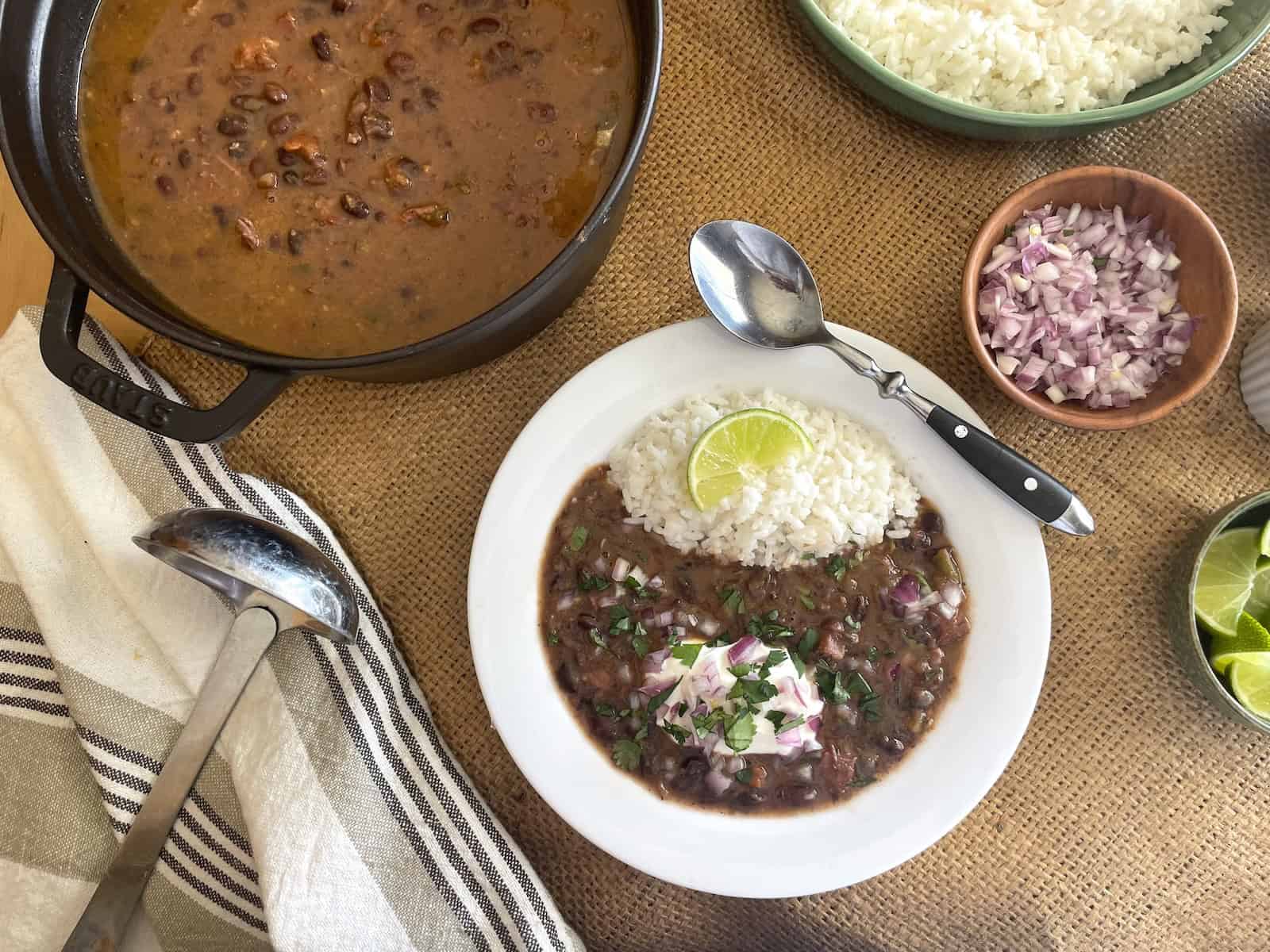 Cuban Black Bean and Ham Soup