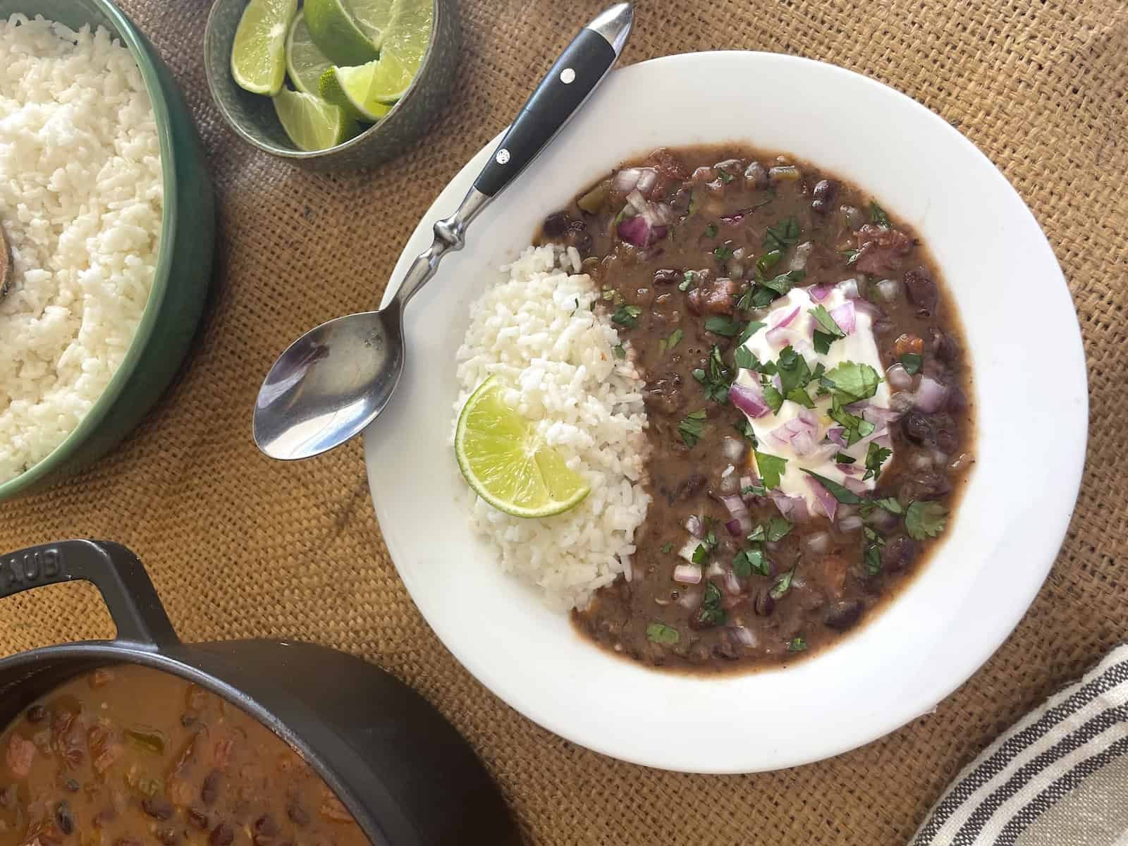 Cuban Black Bean and Ham Soup