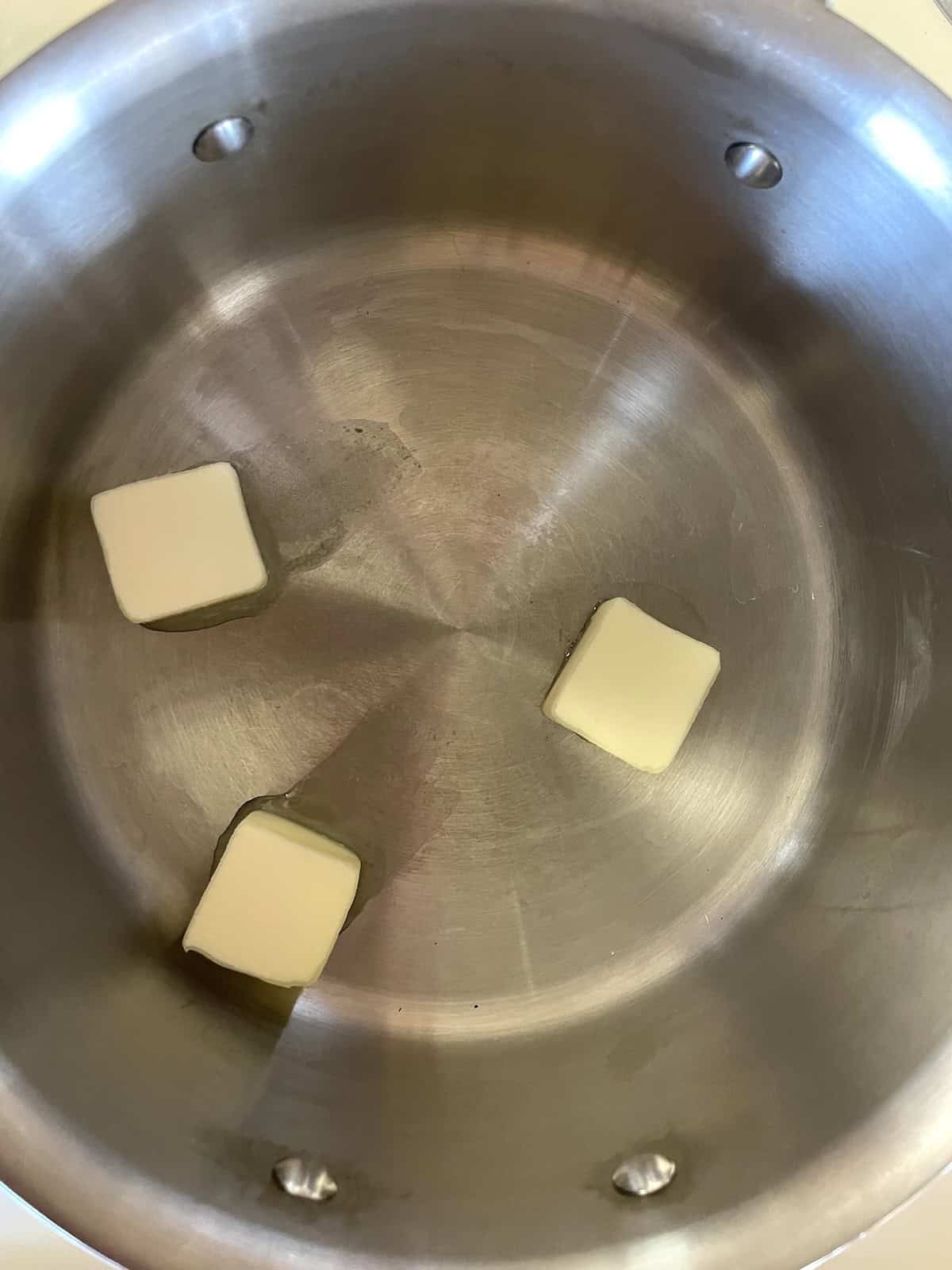 add butter to pan