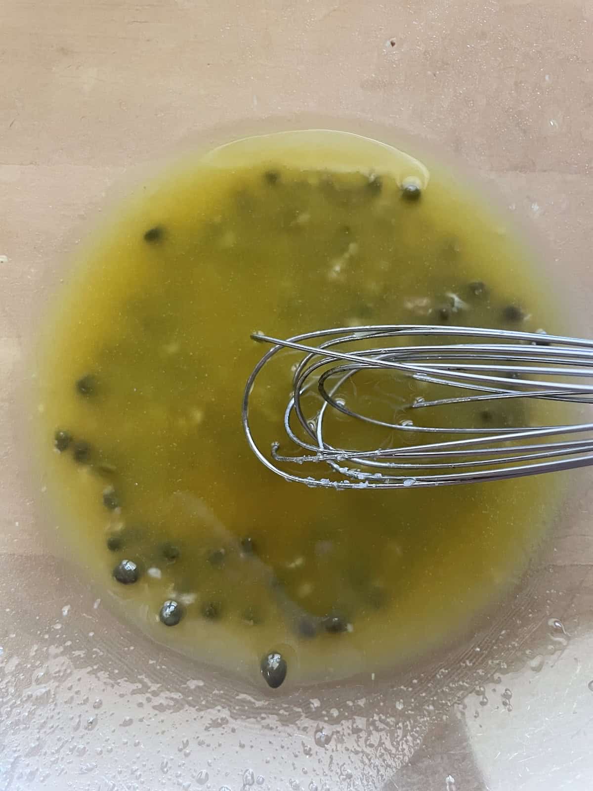marinade ingredients whisked