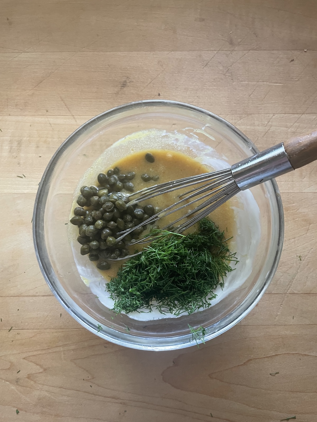 add capers and dill