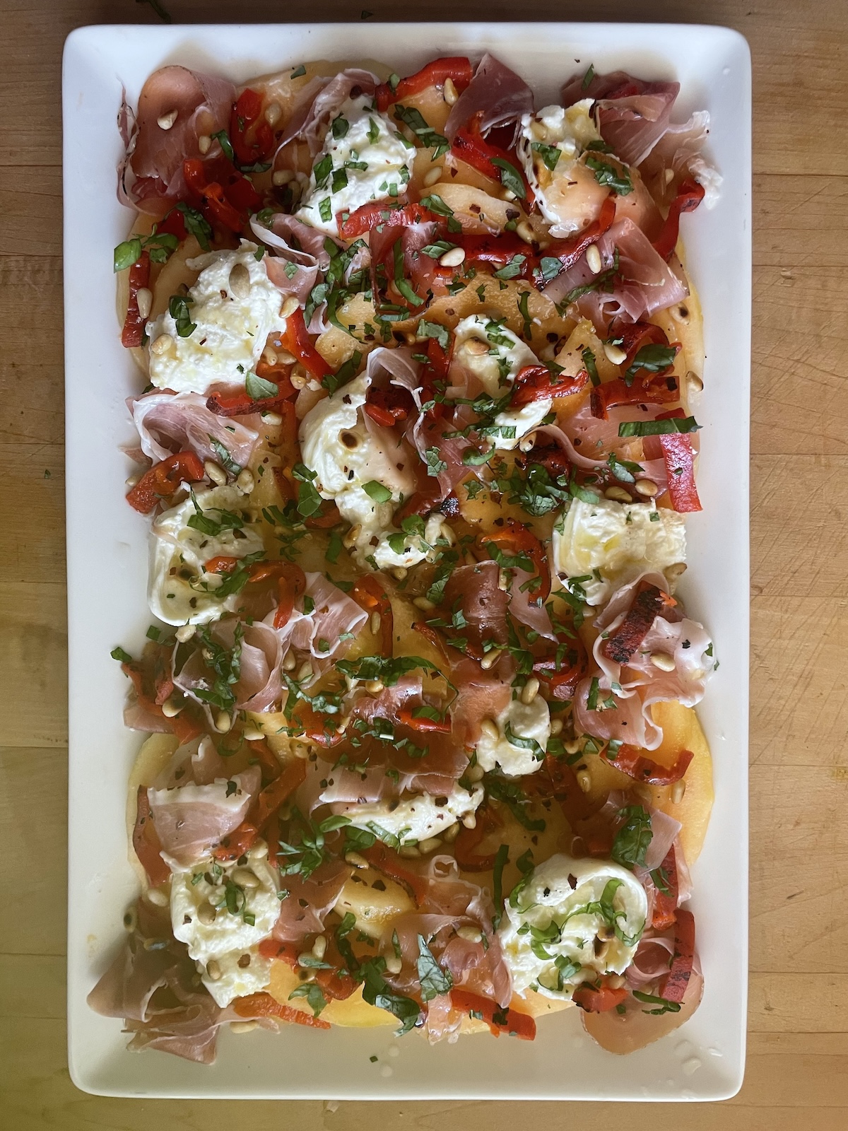 sprinkle with mint and basil