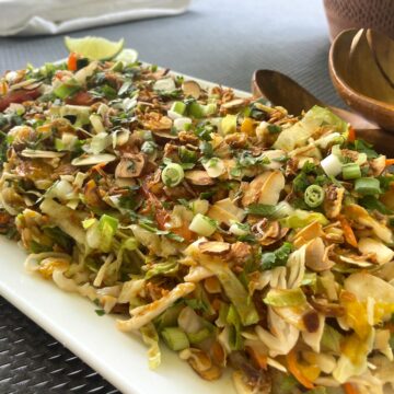 Napa Cabbage Salad with Spicy Chili Crisp Dressing