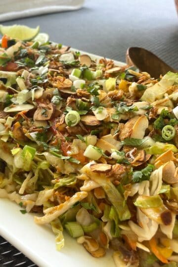 Napa Cabbage Salad with Spicy Chili Crisp Dressing