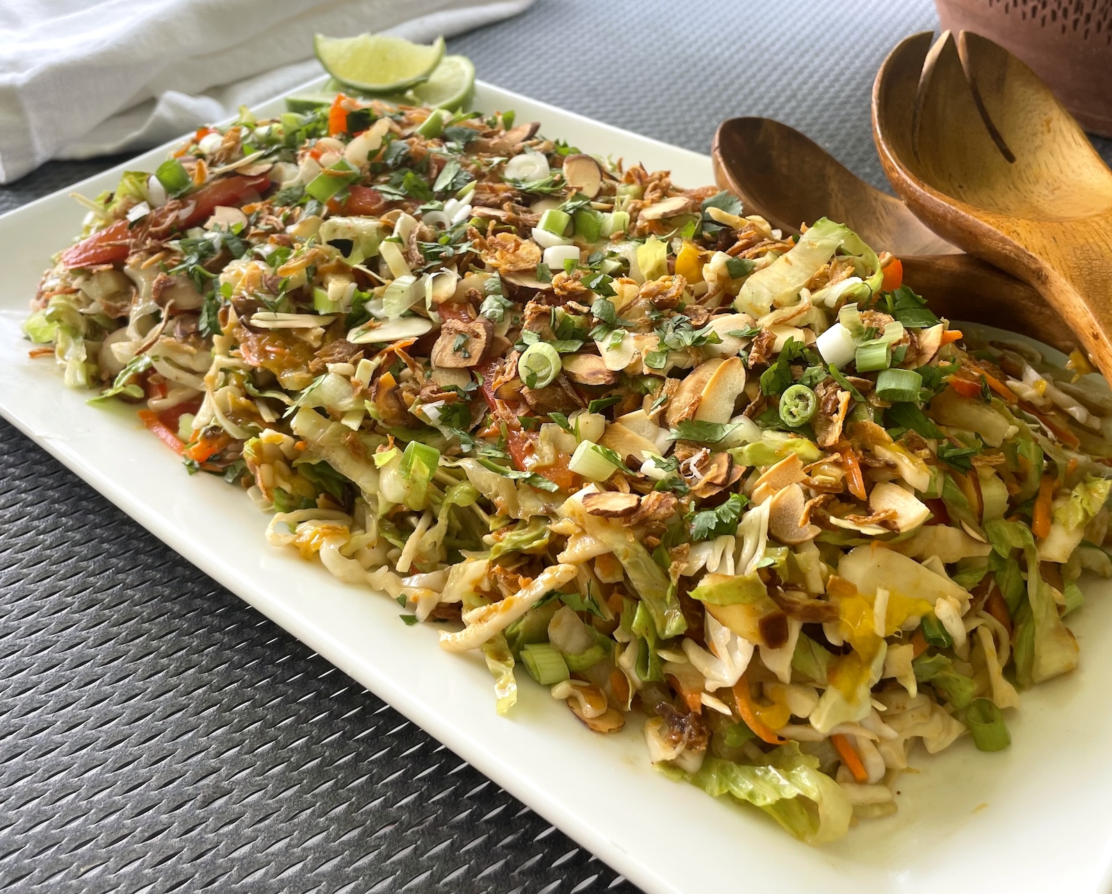 Napa Cabbage Salad with Spicy Chili Crisp Dressing