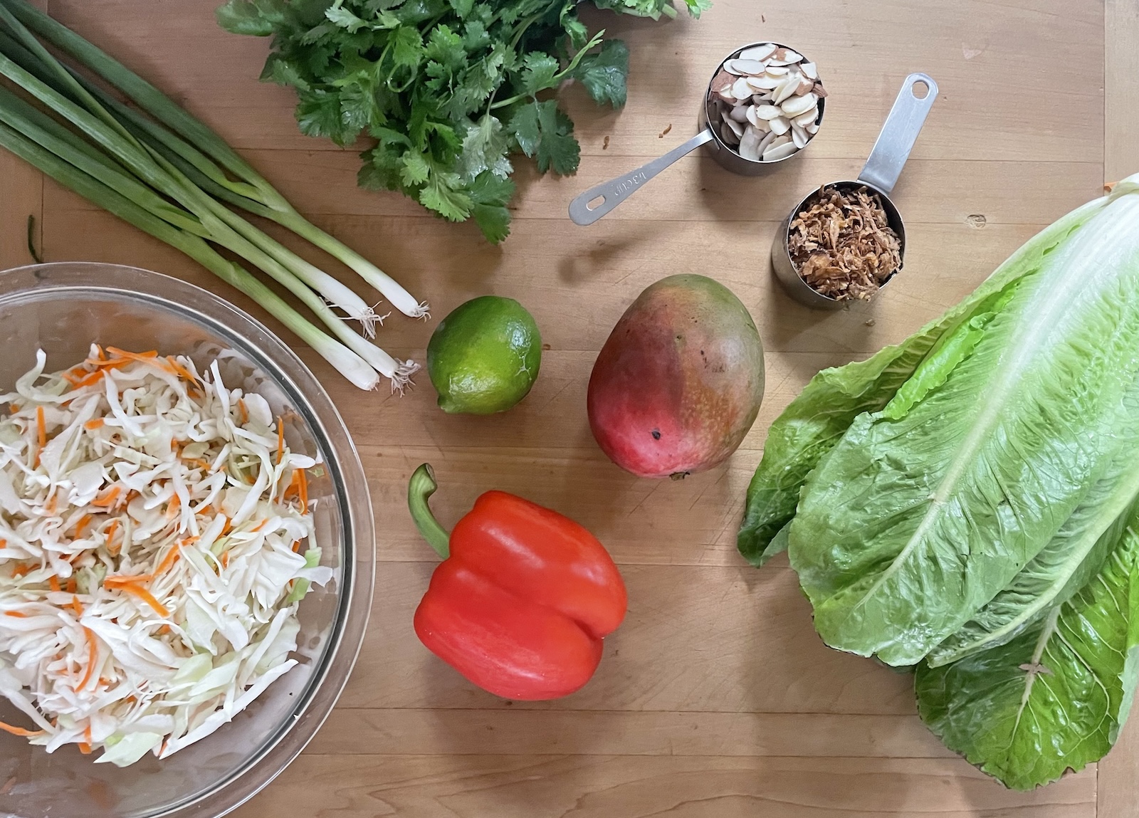 Napa Cabbage Salad with Spicy Chili Crisp Dressing - Salad Ingredients